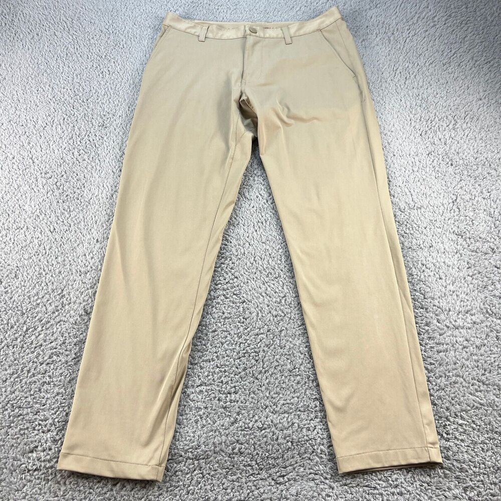 Rhone Commuter Pant Mens 31 (32x29) Khaki Tan Classic Regular Performance Chino